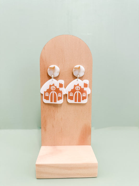 Gingerbread House Dangles