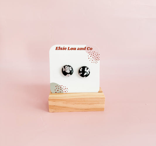 Black and Silver Studs